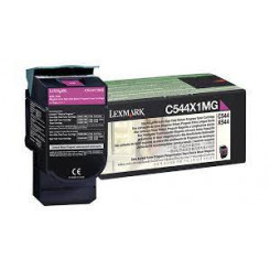 Lexmark C544X1 High Yield Magenta (Return Program) Original Toner Cartridge C544X1MG (4000 Pages) for Lexmark C544dn, C544dtn, C544dw, X543dn mfp, X544dn mfp, X544dw mfp, X544dte mfp, X546dtn, X548dte